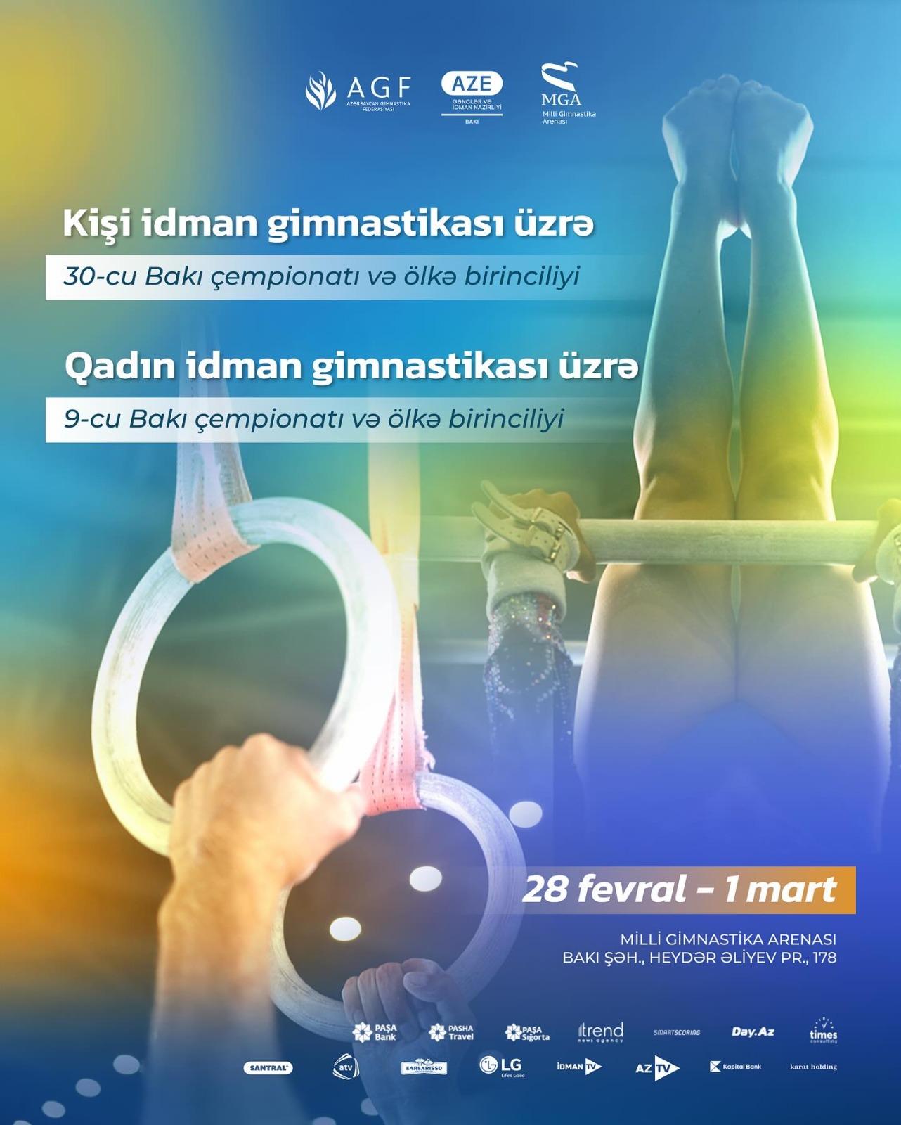 İdman gimnastları Milli Gimnastika Arenasında bir araya gələcəklər